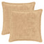 Pudebetræk 2 stk. HOUTEN Cremefarvet 40 x 40 cm Faux Kanin Pels