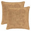 Pudebetræk 2 stk. HOUTEN Gråbrun 40 x 40 cm Faux Kanin Pels