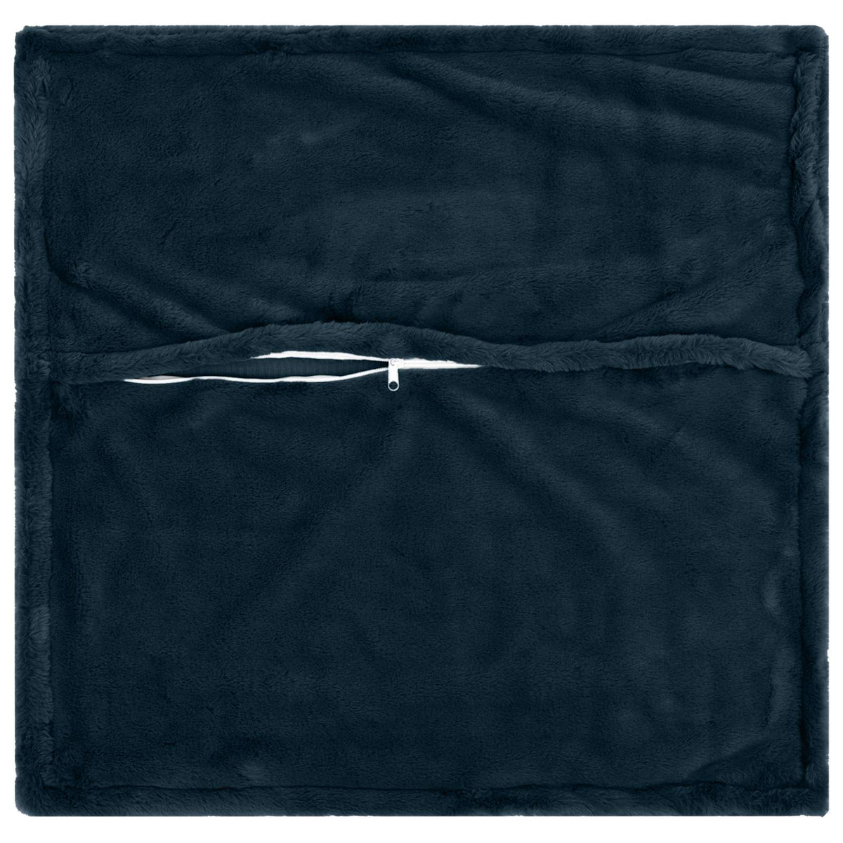 Pudebetræk 2 stk. HOUTEN Mørkeblå 40 x 40 cm Faux Kanin Pels