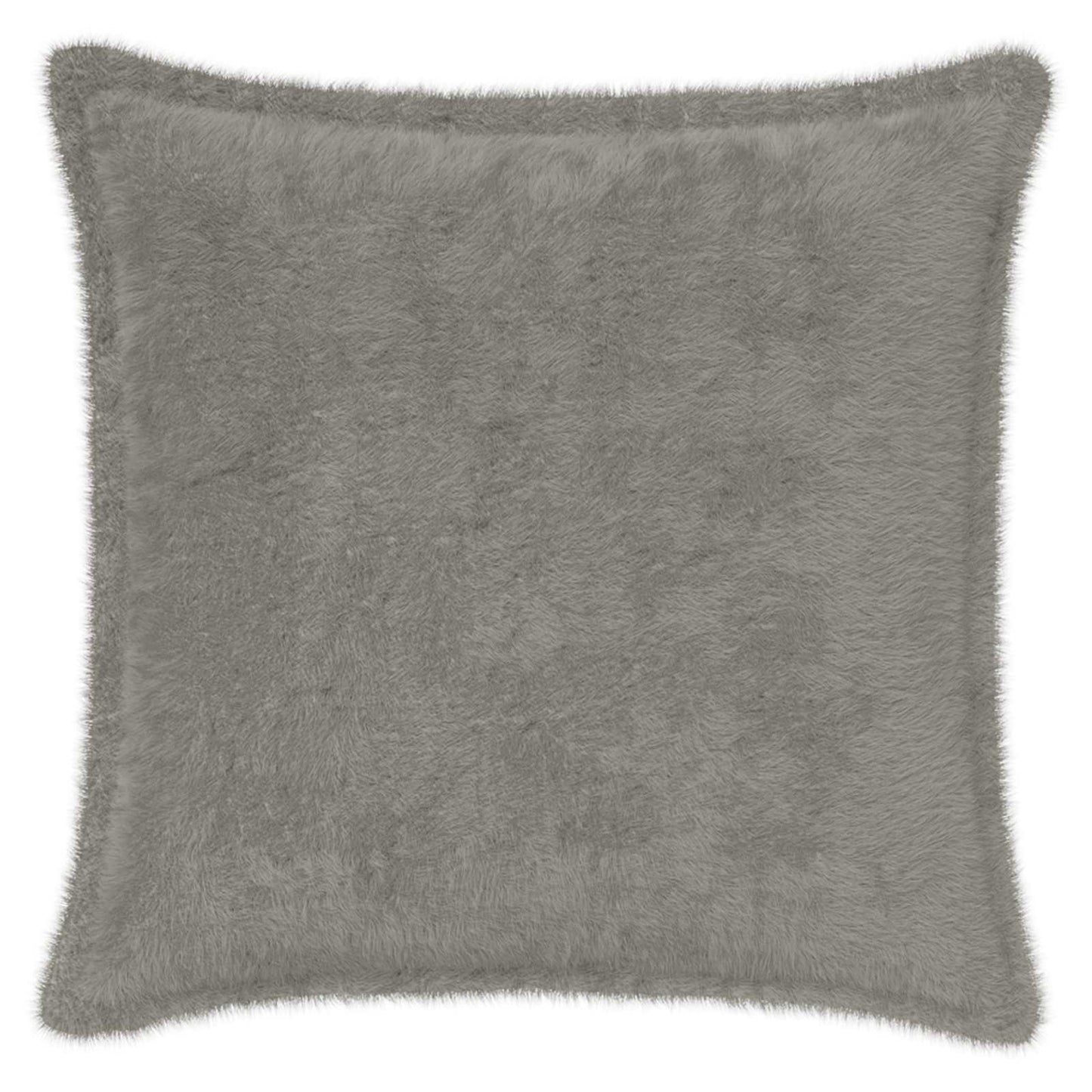 Pudebetræk 2 stk. HOUTEN Lysegrå 40 x 40 cm Faux Kanin Pels