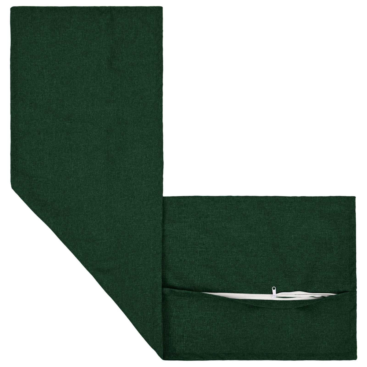 Pudebetræk 2 pcs HOUTEN Mørkegrøn 40 x 145 cm Faux Linned