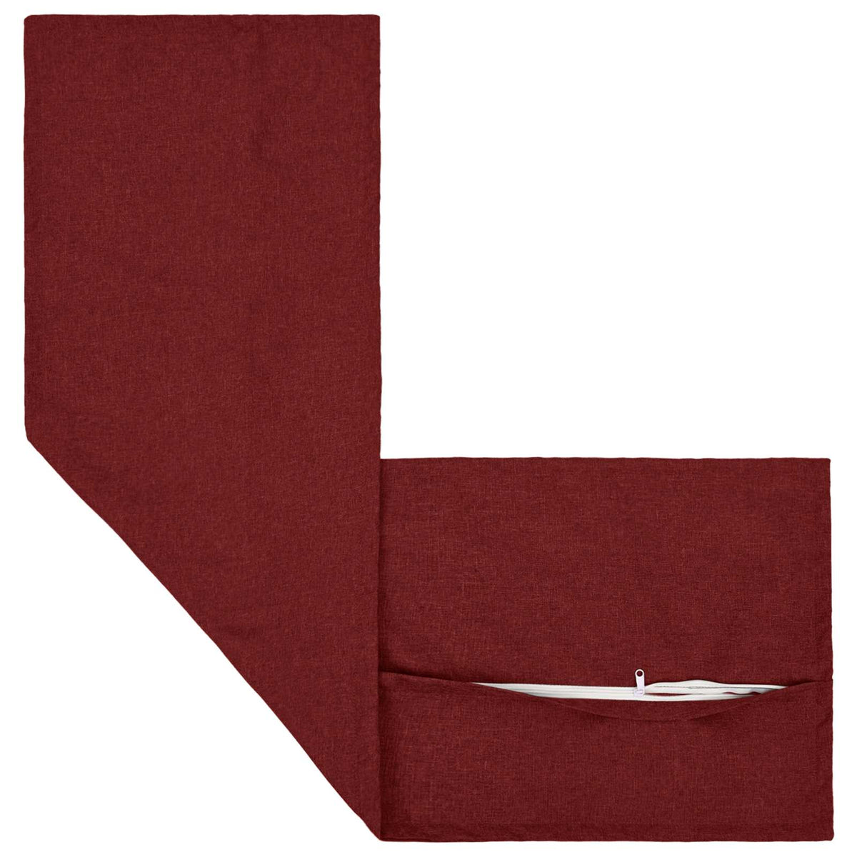 Pudebetræk 2 pcs HOUTEN Vinrød 40 x 145 cm Faux Linned