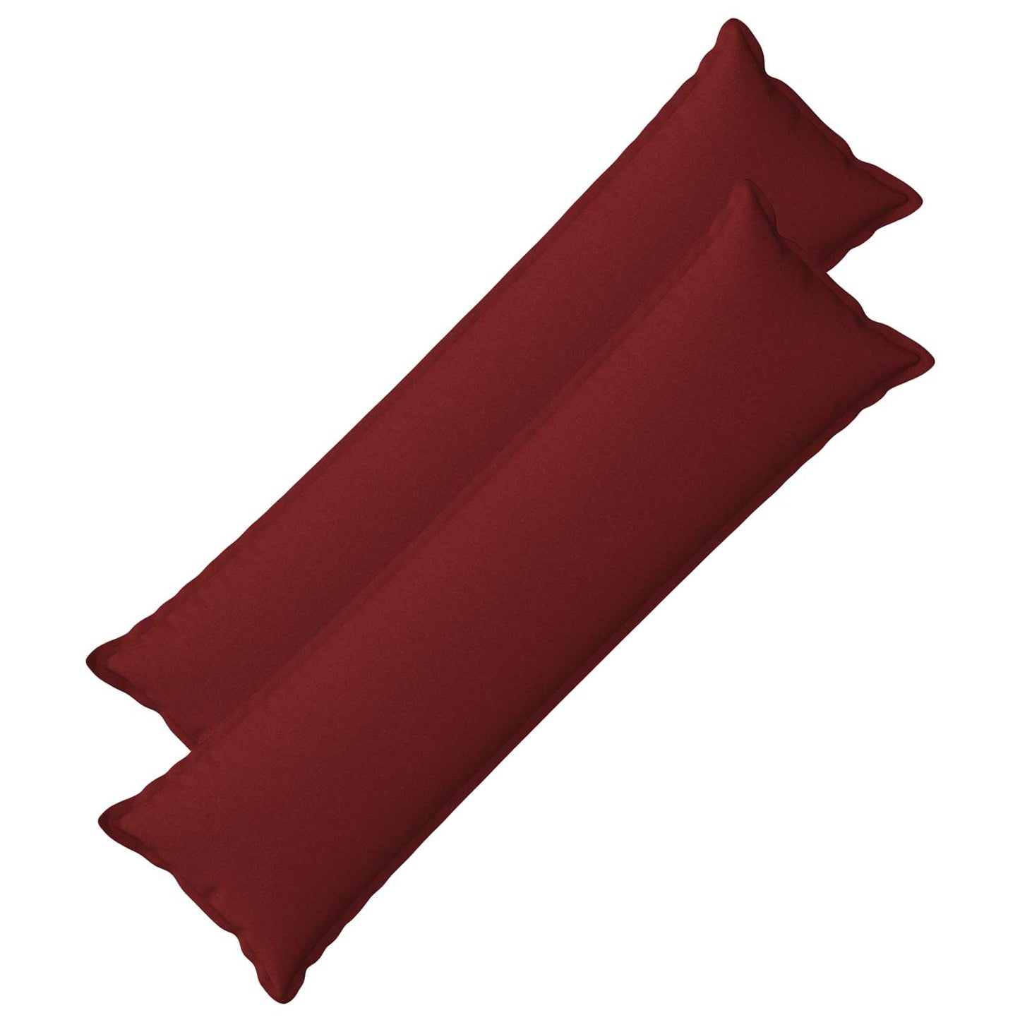 Pudebetræk 2 pcs HOUTEN Vinrød 40 x 145 cm Faux Linned