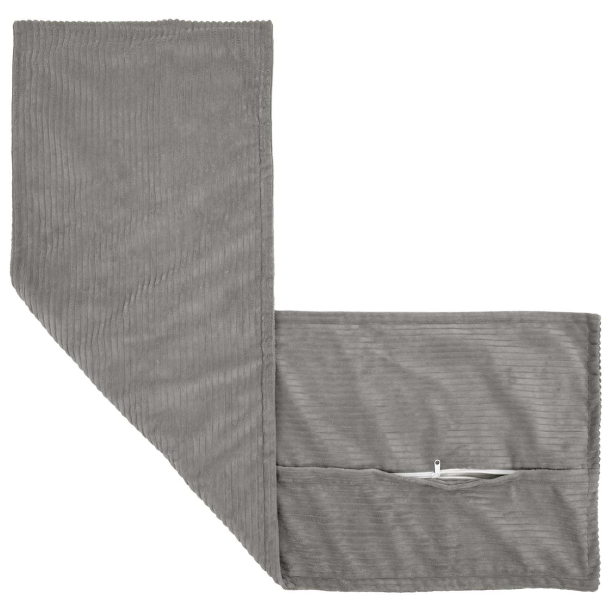 Pudebetræk HOUTEN Lysegrå 40 x 145 cm cordfløjl