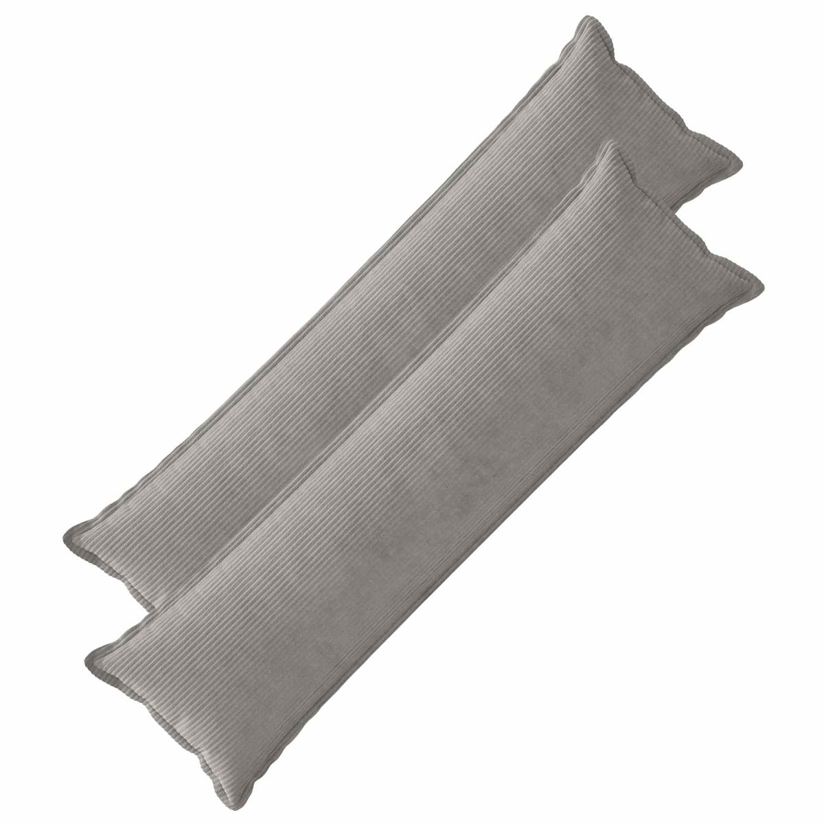 Pudebetræk 2 stk. HOUTEN Lysegrå 40 x 145 cm cordfløjl