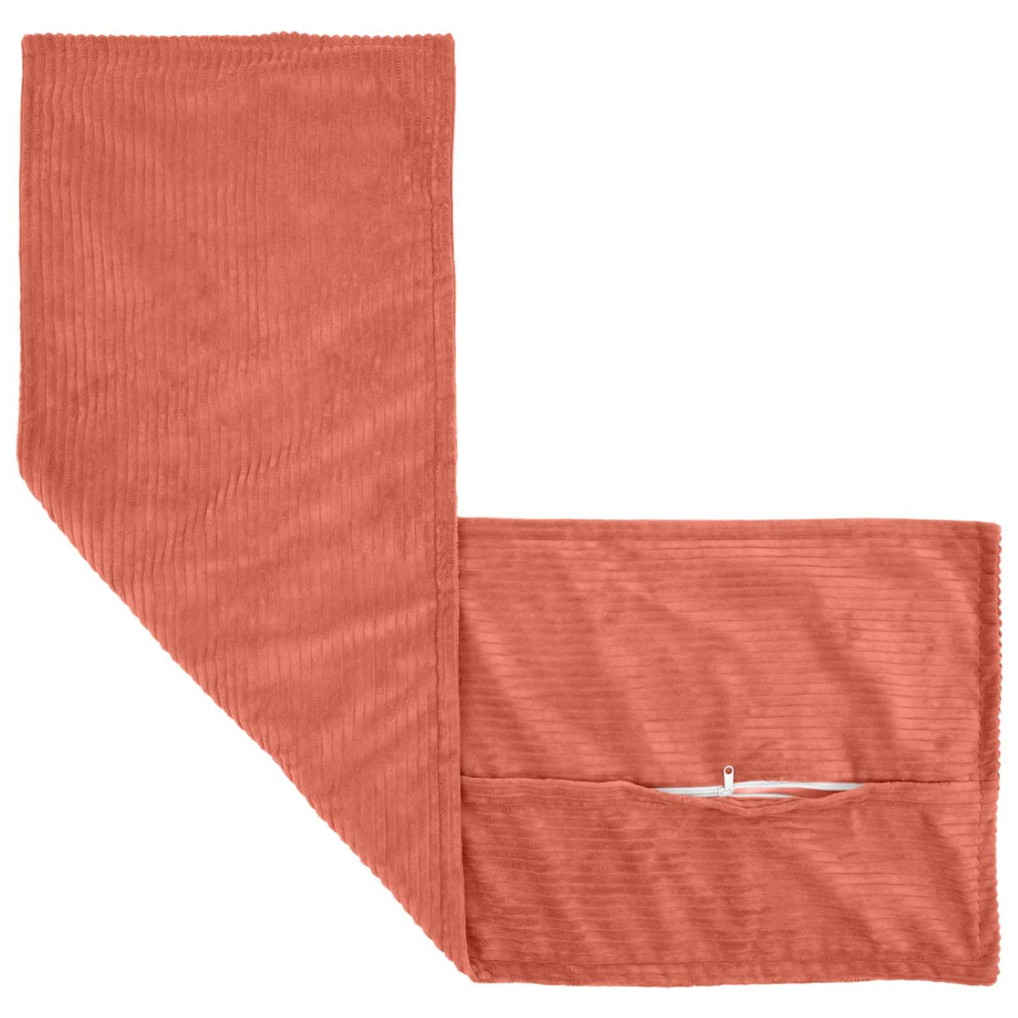 Pudebetræk HOUTEN Rød orange 40 x 145 cm cordfløjl
