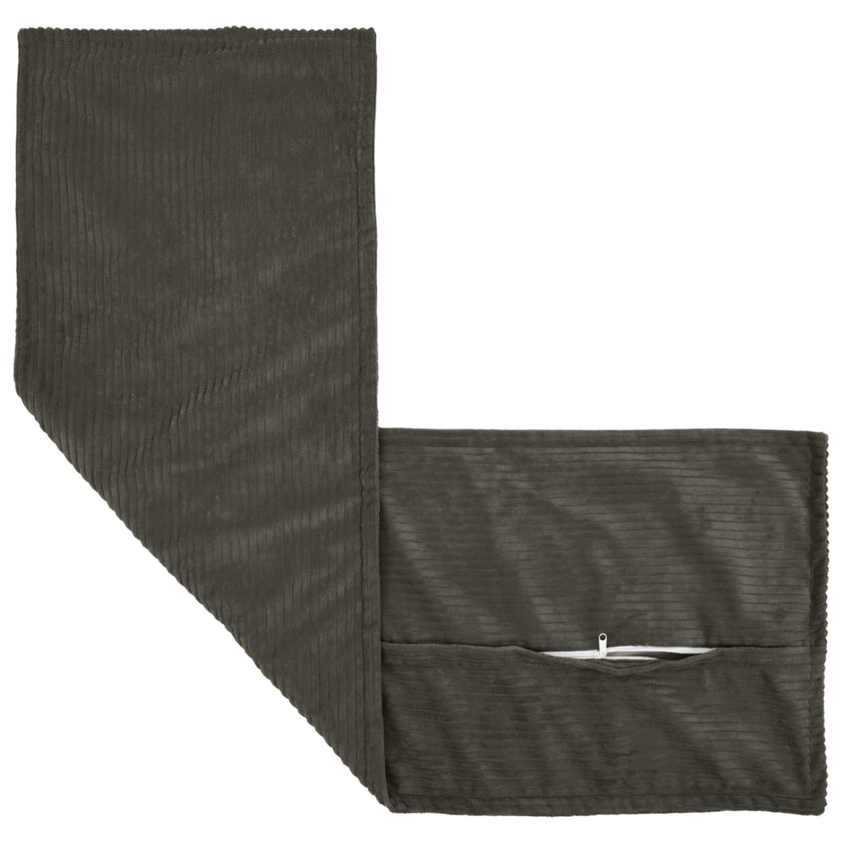 Pudebetræk 2 stk. HOUTEN Antracit 40 x 145 cm cordfløjl