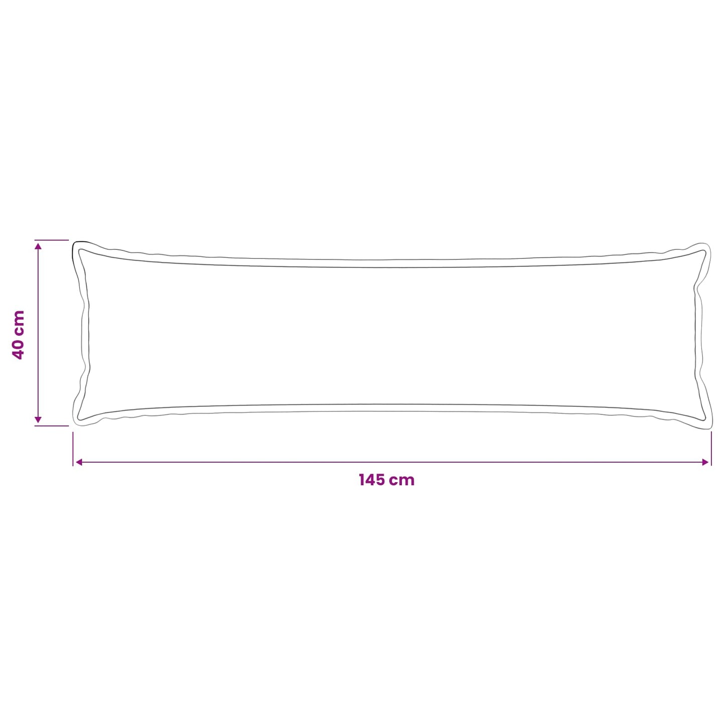 Pudebetræk HOUTEN Sort 40 x 145 cm Bouclé