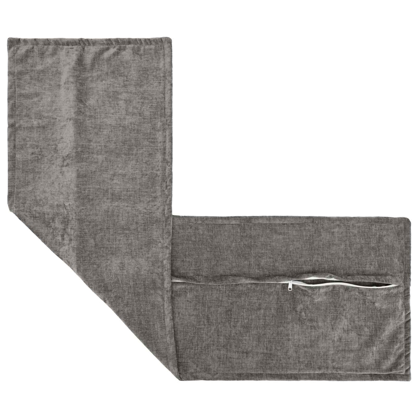 Pudebetræk HOUTEN Mørkegrå 40 x 145 cm Chenille Stof