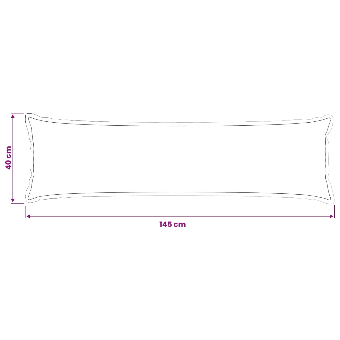 Pudebetræk HOUTEN Brun 40 x 145 cm Chenille Stof