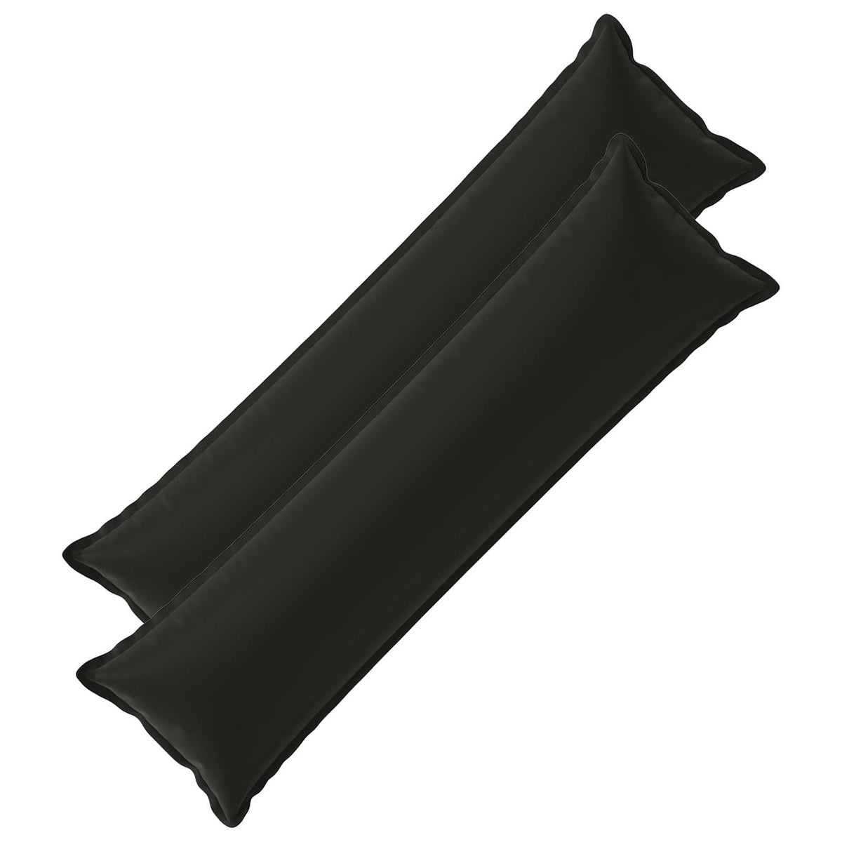 Pudebetræk 2 stk. HOUTEN Sort 40 x 145 cm Polyester