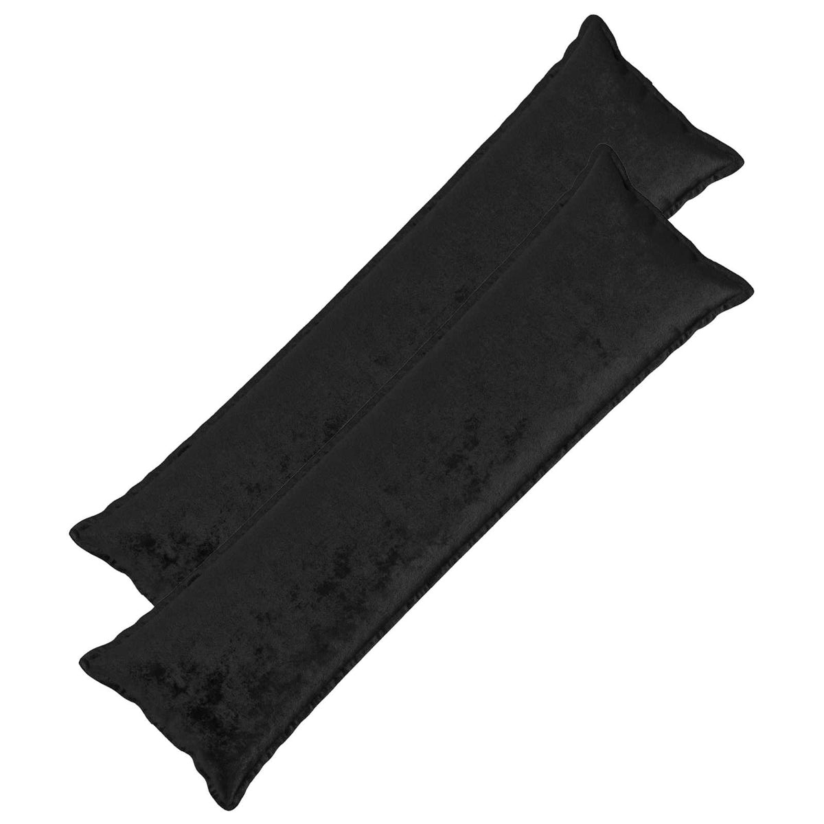Pudebetræk 2 pcs HOUTEN Sort 40 x 145 cm Flannel
