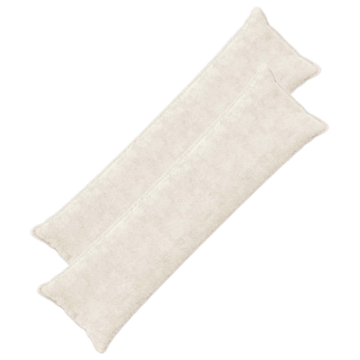 Pudebetræk 2 stk. HOUTEN Hvid 40 x 145 cm Faux Kanin Pels