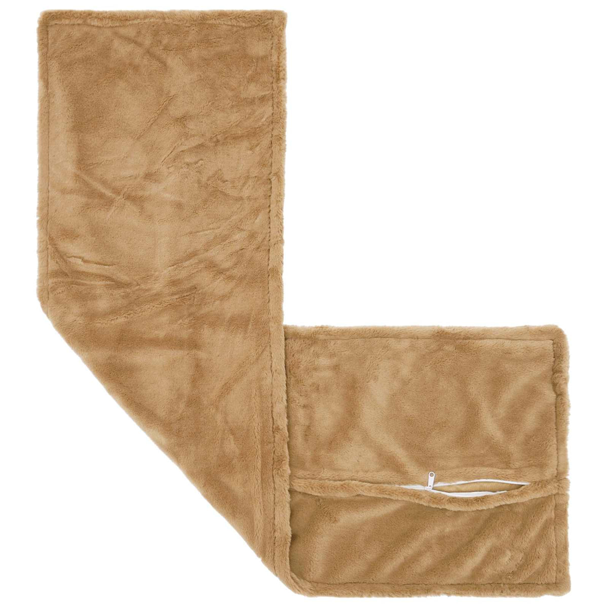 Pudebetræk HOUTEN Gråbrun 40 x 145 cm Faux Kanin Pels