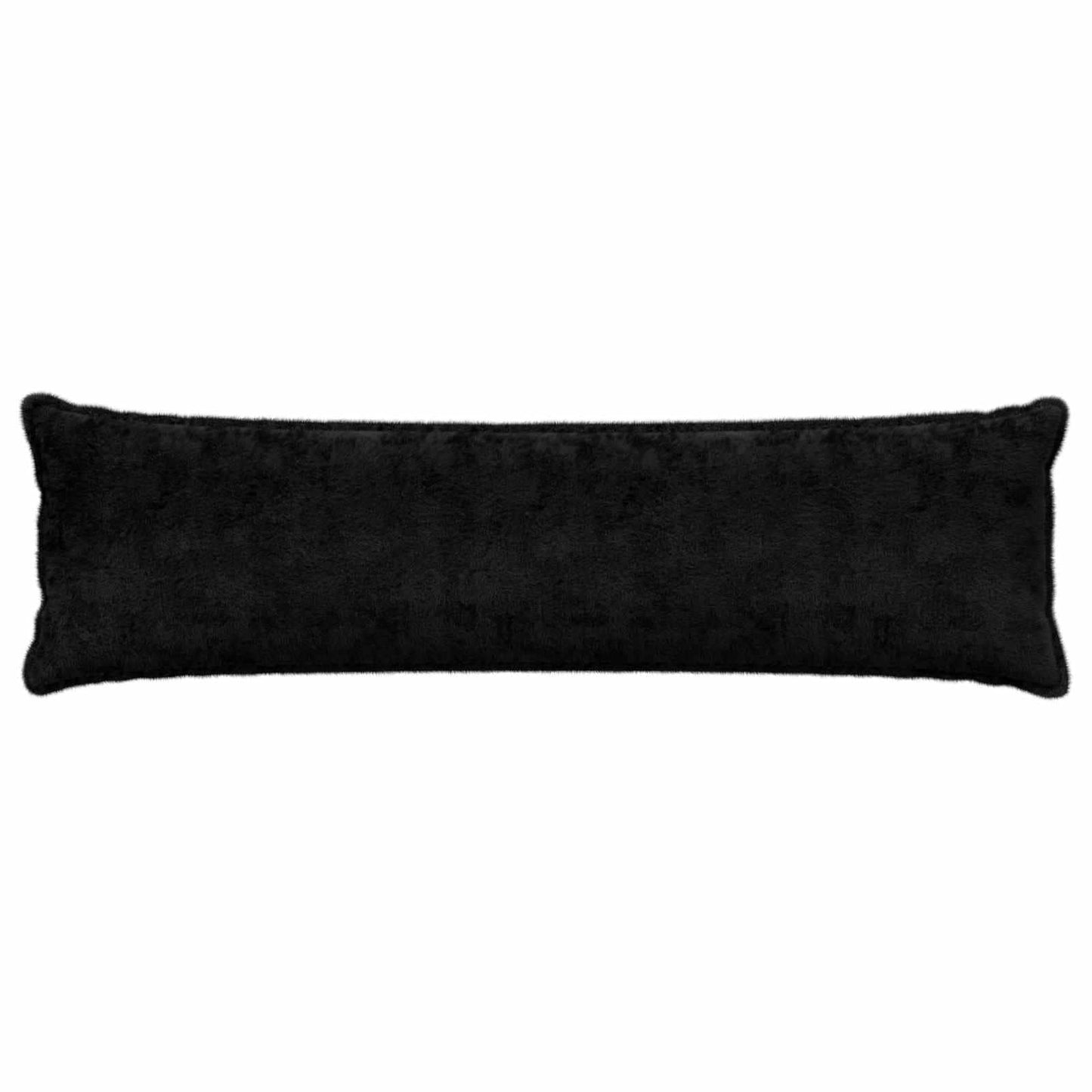 Pudebetræk 2 stk. HOUTEN Sort 40 x 145 cm Faux Kanin Pels