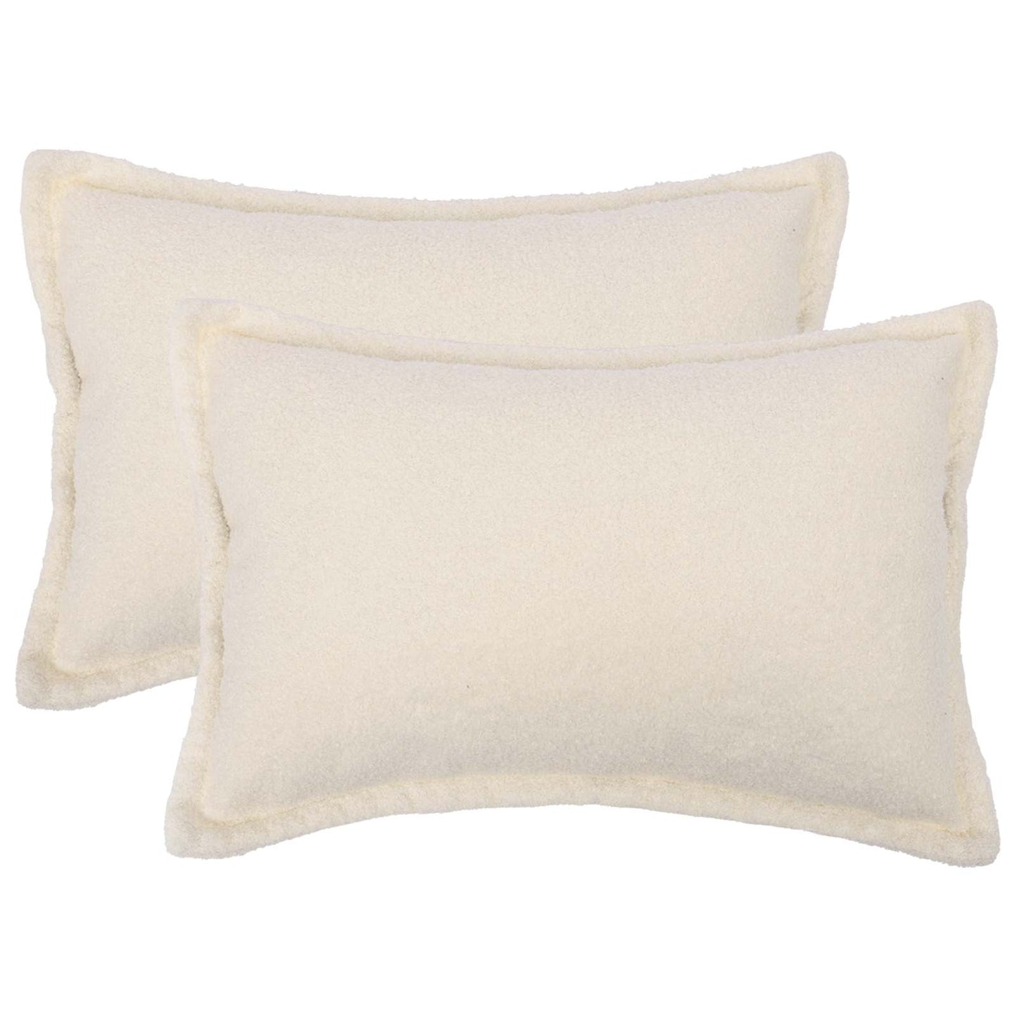 Pudebetræk 2 pcs HOUTEN Cremefarvet 40 x 60 cm Bouclé