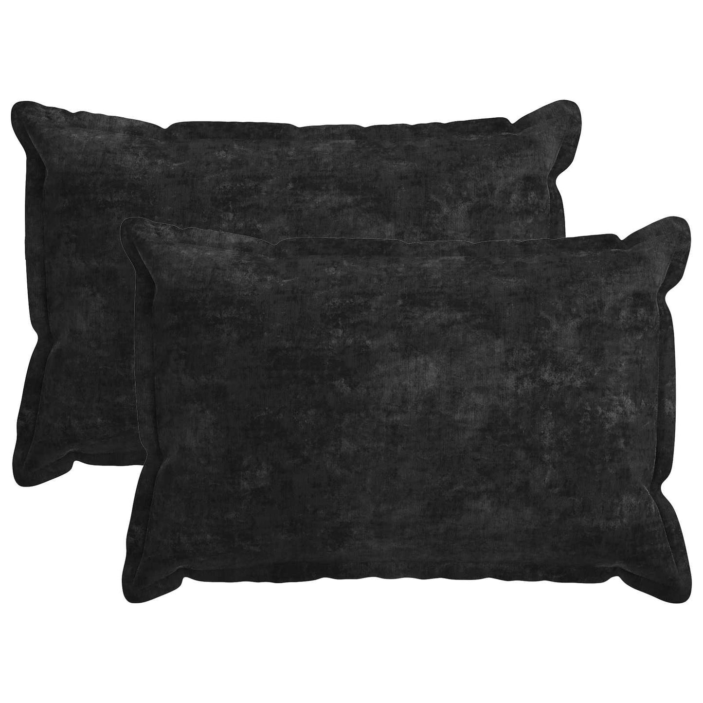 Pudebetræk 2 stk. HOUTEN Antracit 40 x 60 cm Chenille Stof
