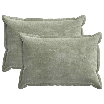 Pudebetræk 2 stk. HOUTEN Grøn 40 x 60 cm Chenille Stof