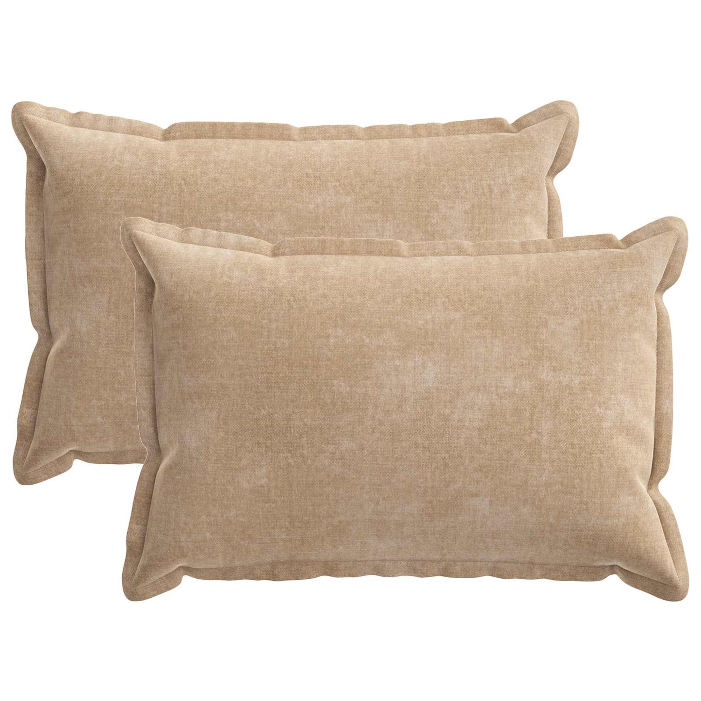 Pudebetræk 2 stk. HOUTEN Gråbrun 40 x 60 cm Chenille Stof