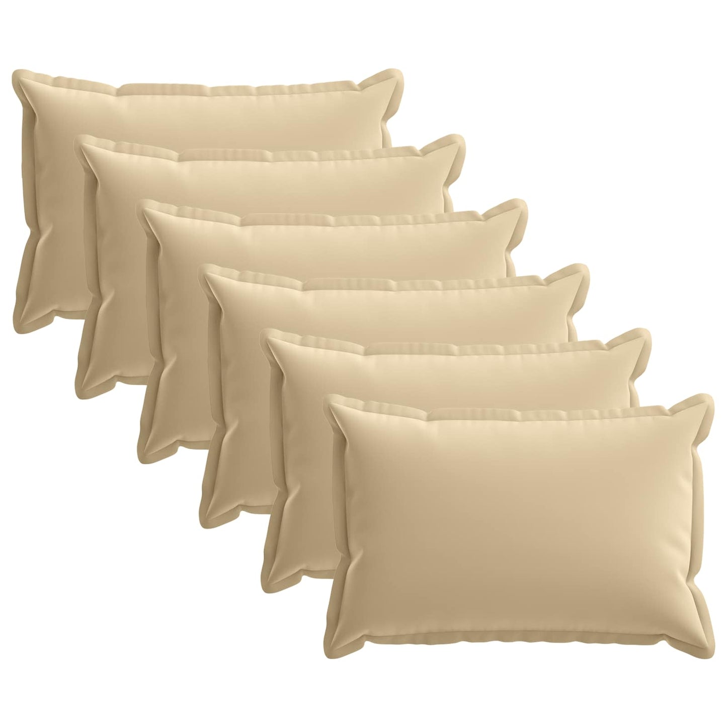 Pudebetræk 6 stk. HOUTEN Beige 40 x 60 cm Polyester