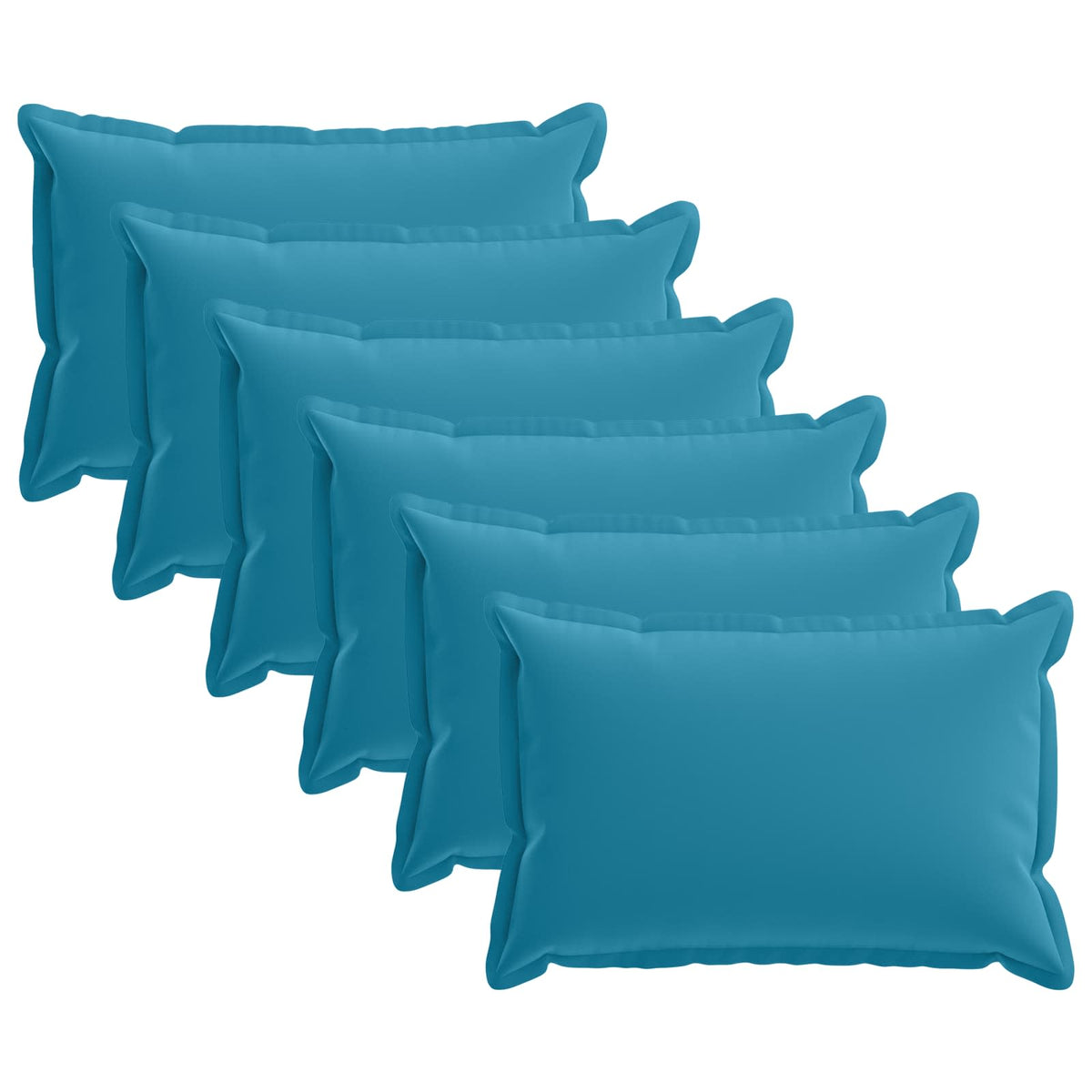 Pudebetræk 6 stk. HOUTEN Lyseblå 40 x 60 cm Polyester