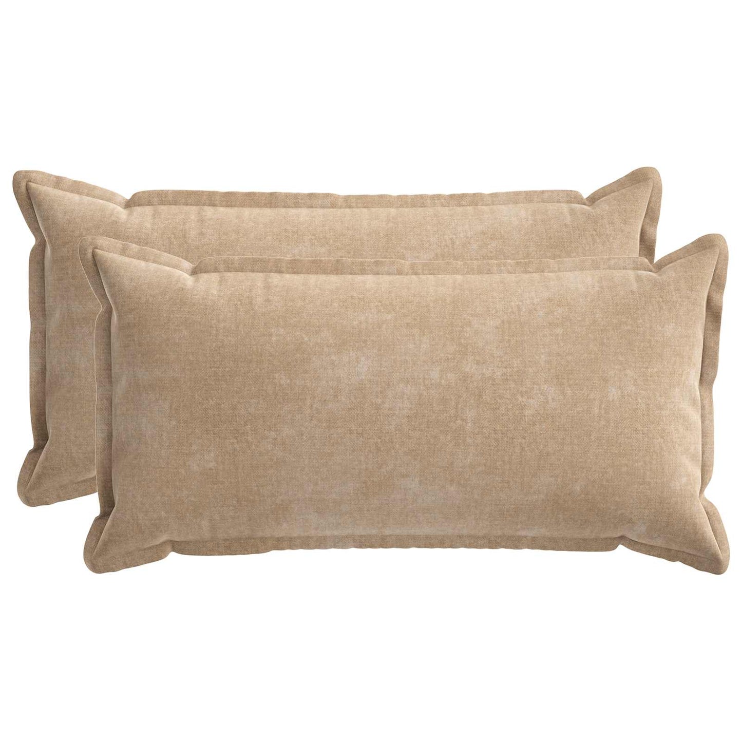 Pudebetræk 2 stk. HOUTEN Gråbrun 40 x 70 cm Chenille Stof