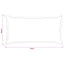 Pudebetræk 6 stk. HOUTEN Antracit 40 x 70 cm Polyester