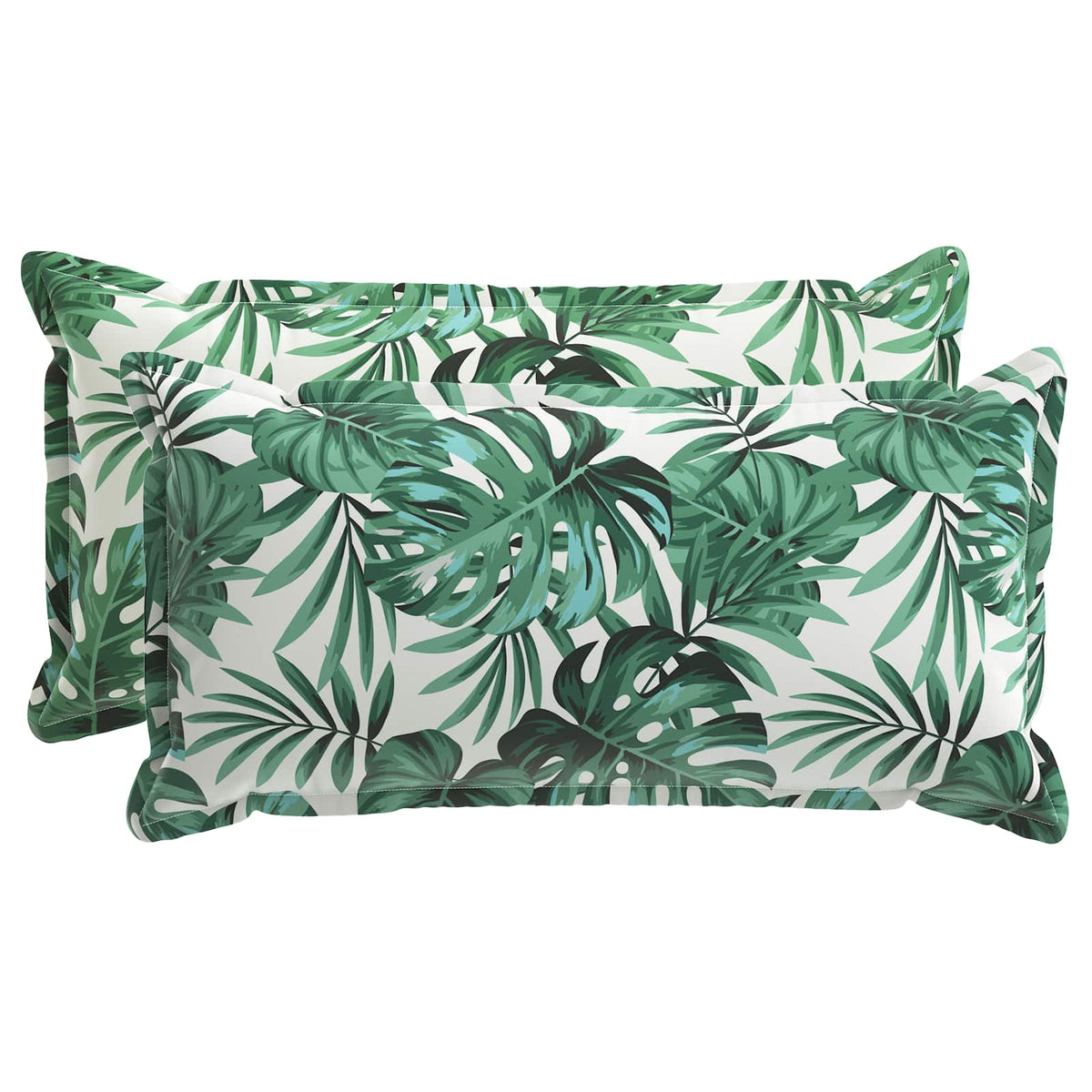 Pudebetræk 2 stk. HOUTEN Bladmønster 40 x 70 cm Polyester