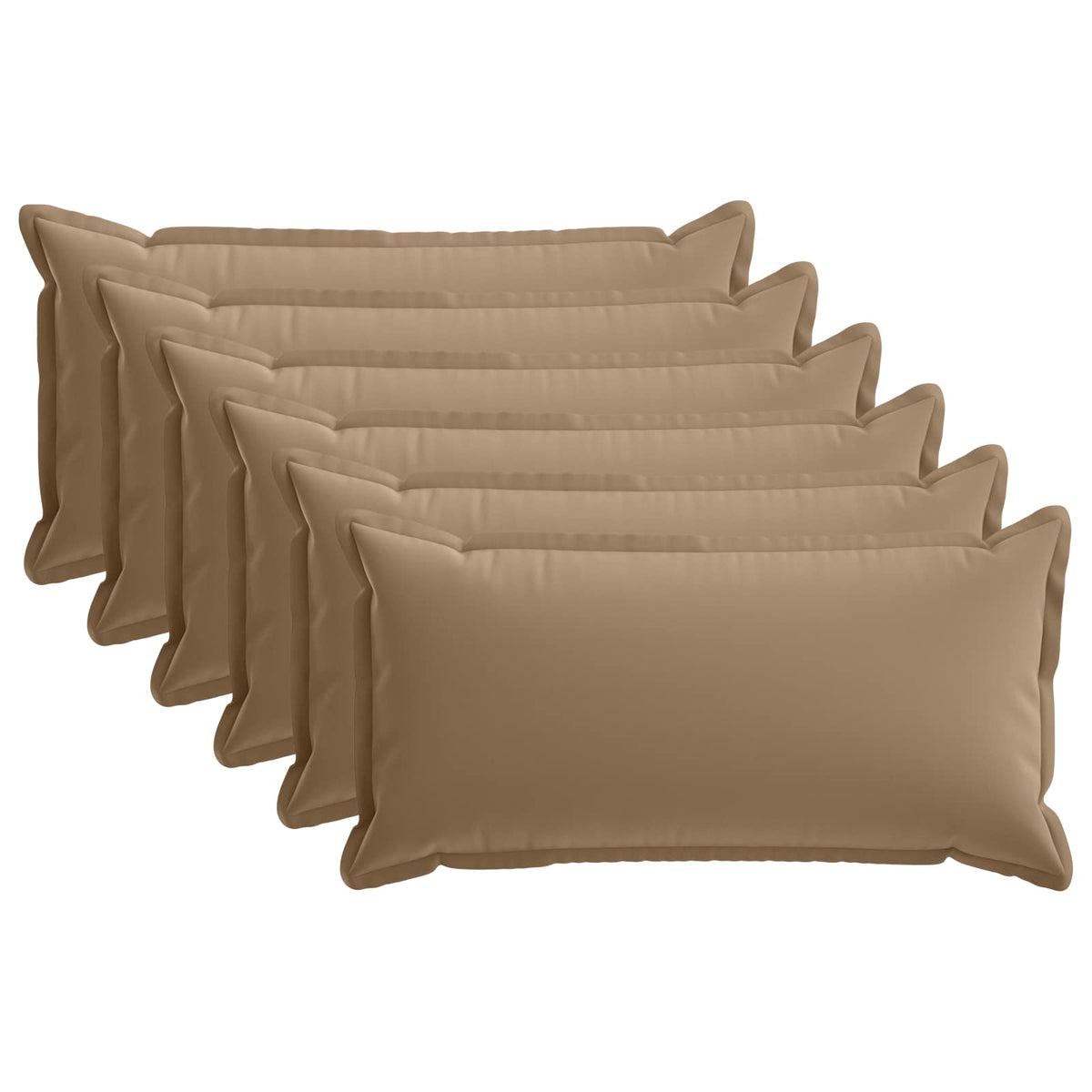 Pudebetræk 6 stk. HOUTEN Gråbrun 40 x 70 cm Polyester