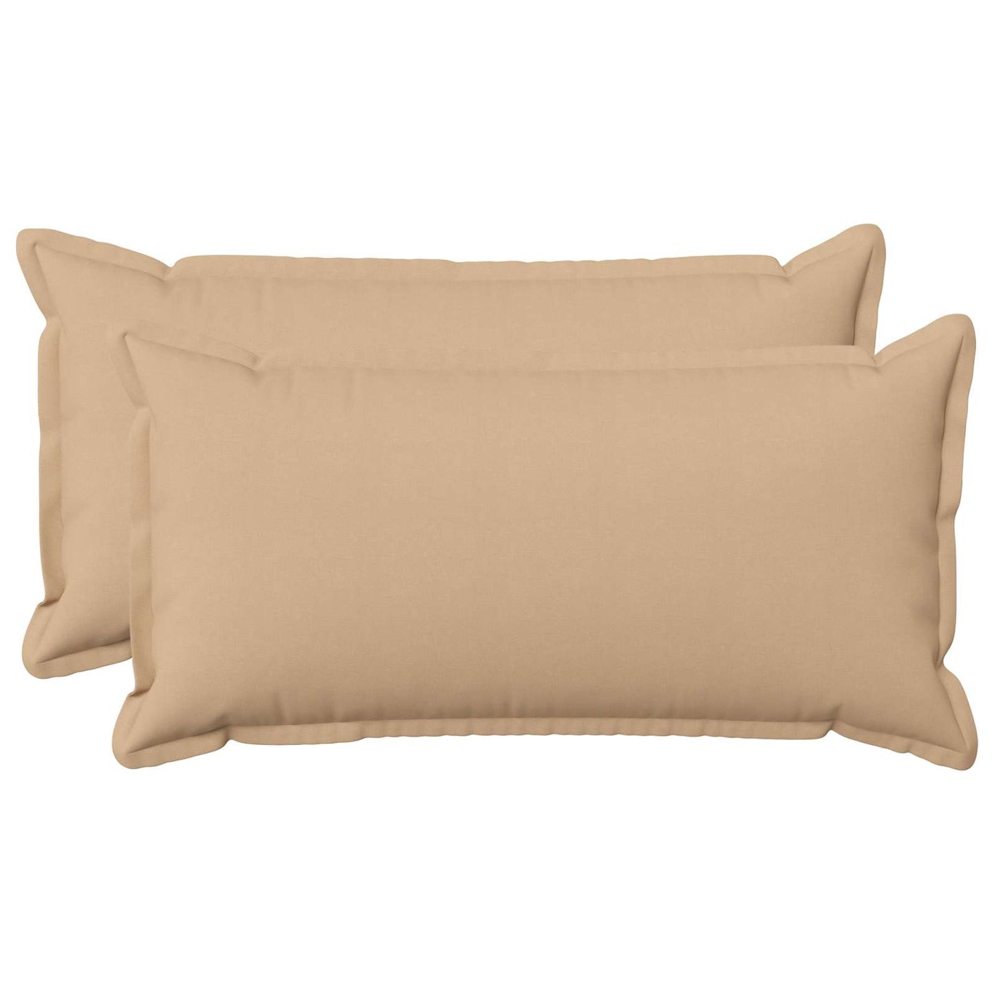 Pudebetræk 2 pcs HOUTEN Cremefarvet 40 x 80 cm Faux Linned
