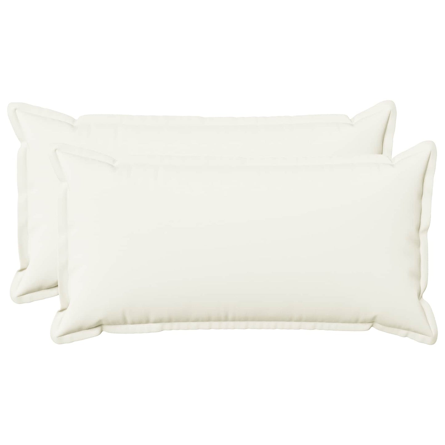 Pudebetræk 2 pcs HOUTEN Hvid 40 x 80 cm Faux Linned