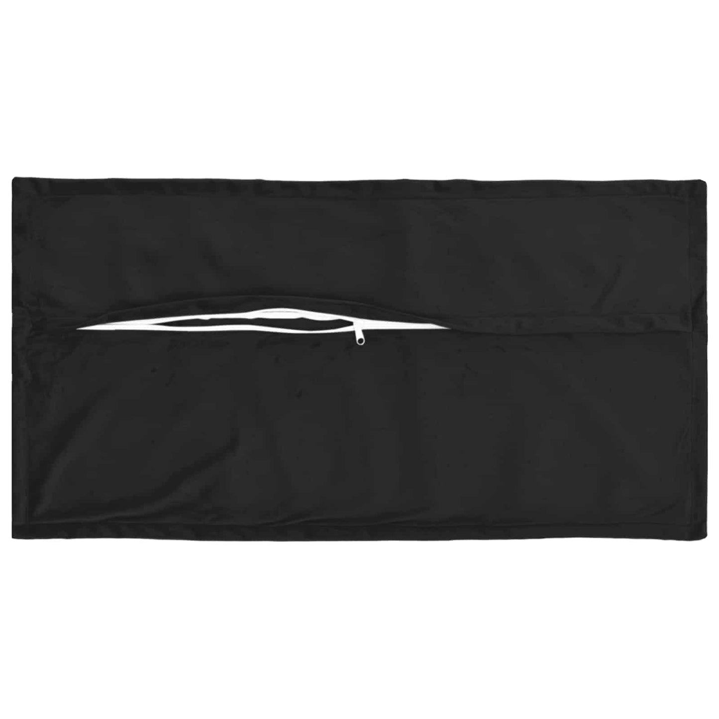 Pudebetræk 12 pcs HOUTEN Sort 40 x 80 cm Fløjl