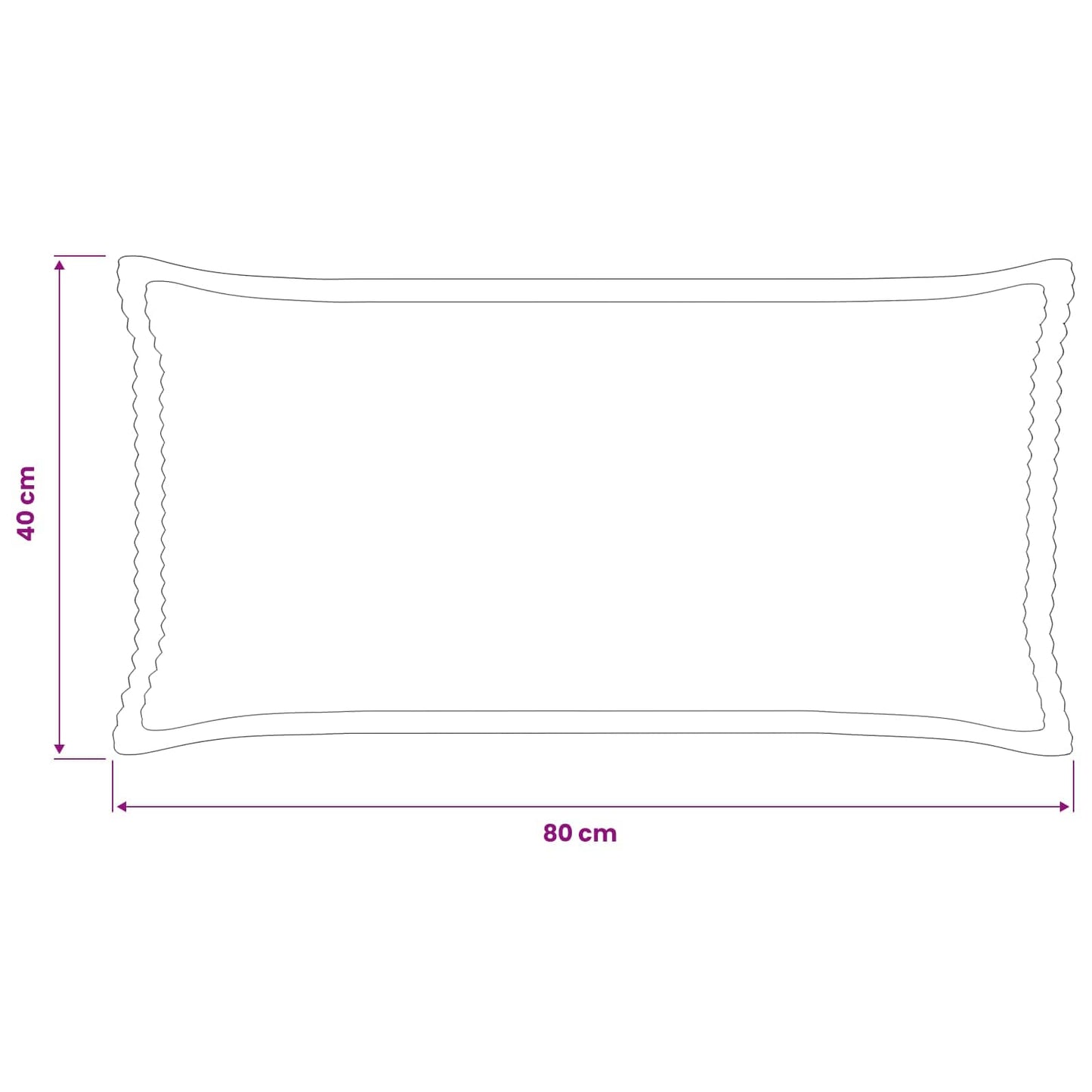 Pudebetræk 12 stk. HOUTEN Cremefarvet 40 x 80 cm cordfløjl