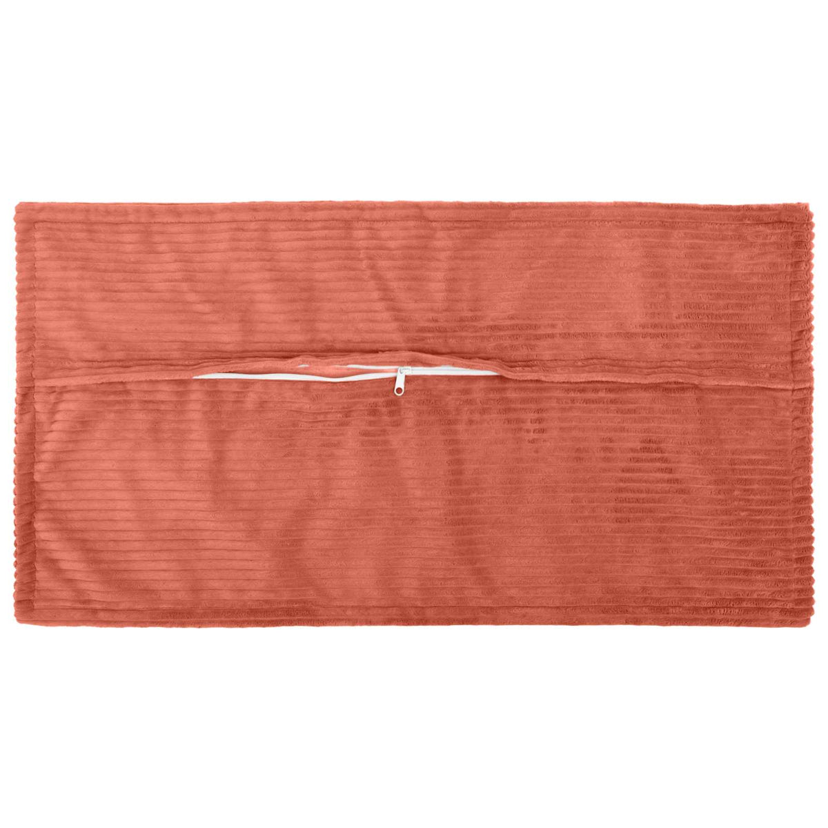 Pudebetræk 6 stk. HOUTEN Rød orange 40 x 80 cm cordfløjl