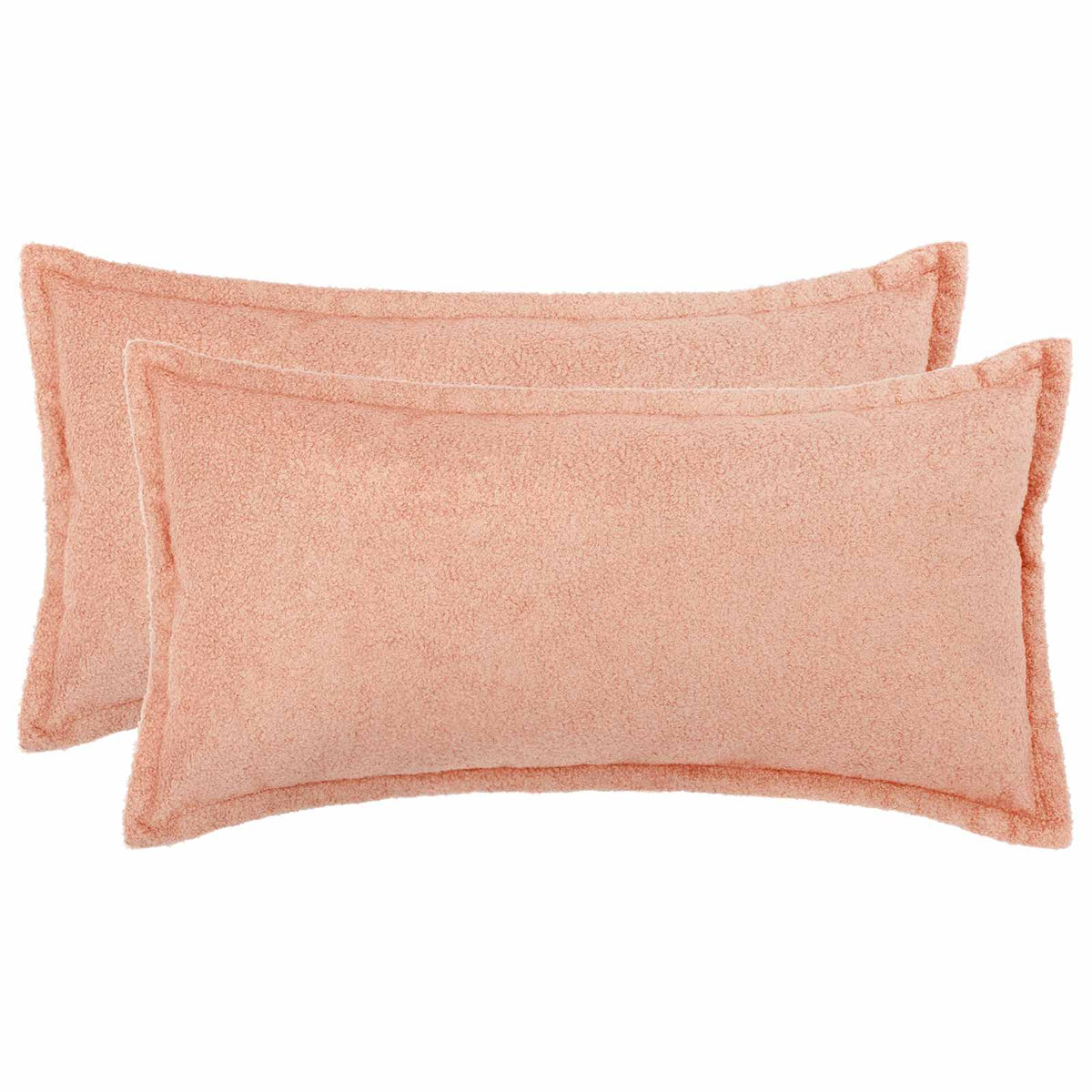 Pudebetræk 2 pcs HOUTEN Lyserød 40 x 80 cm Bouclé