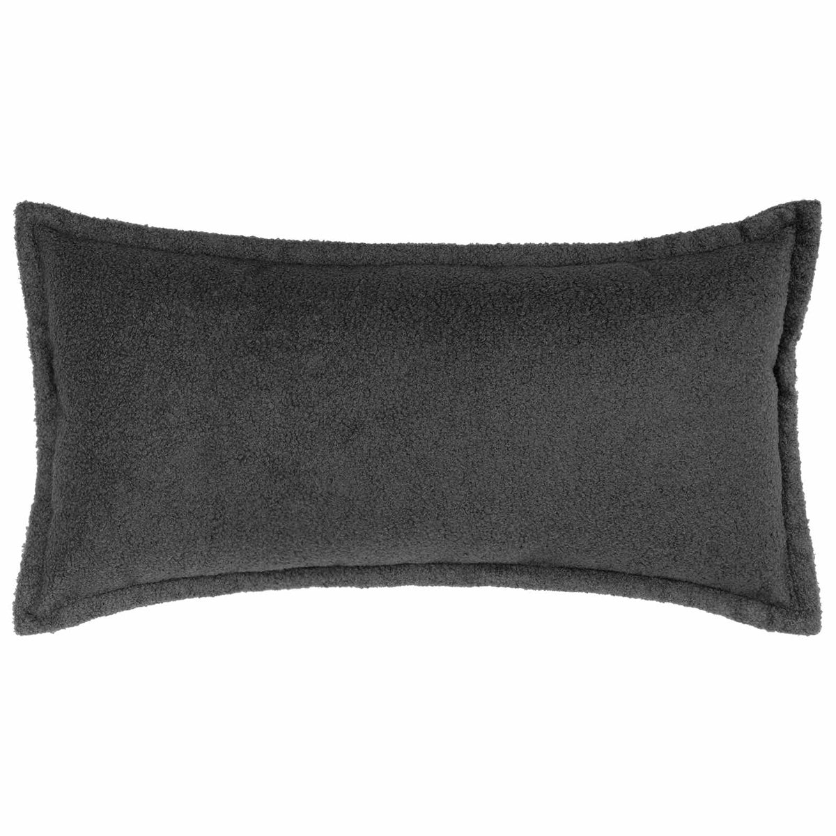Pudebetræk 6 pcs HOUTEN Mørkegrå 40 x 80 cm Bouclé
