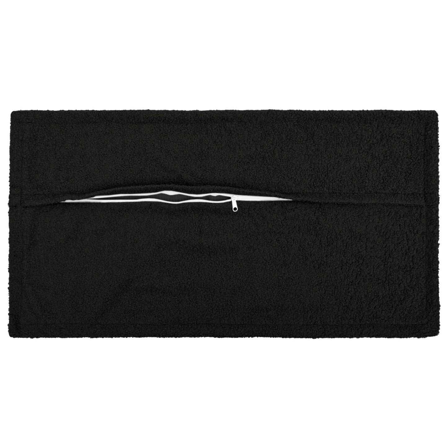 Pudebetræk 12 pcs HOUTEN Sort 40 x 80 cm Bouclé