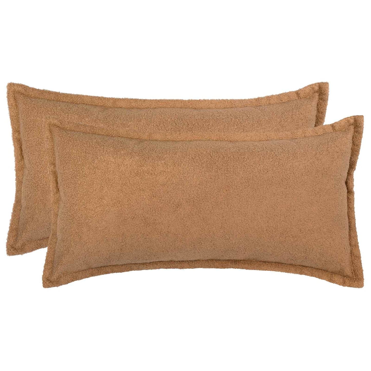 Pudebetræk 2 pcs HOUTEN Beige 40 x 80 cm Bouclé