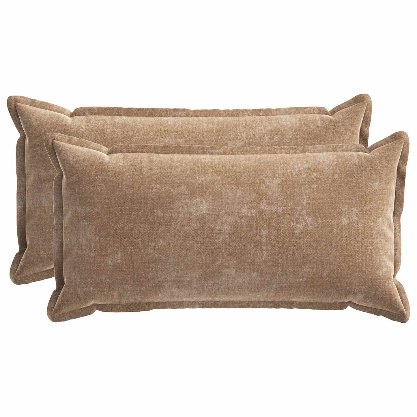 Pudebetræk 2 stk. HOUTEN Brun 40 x 80 cm Chenille Stof
