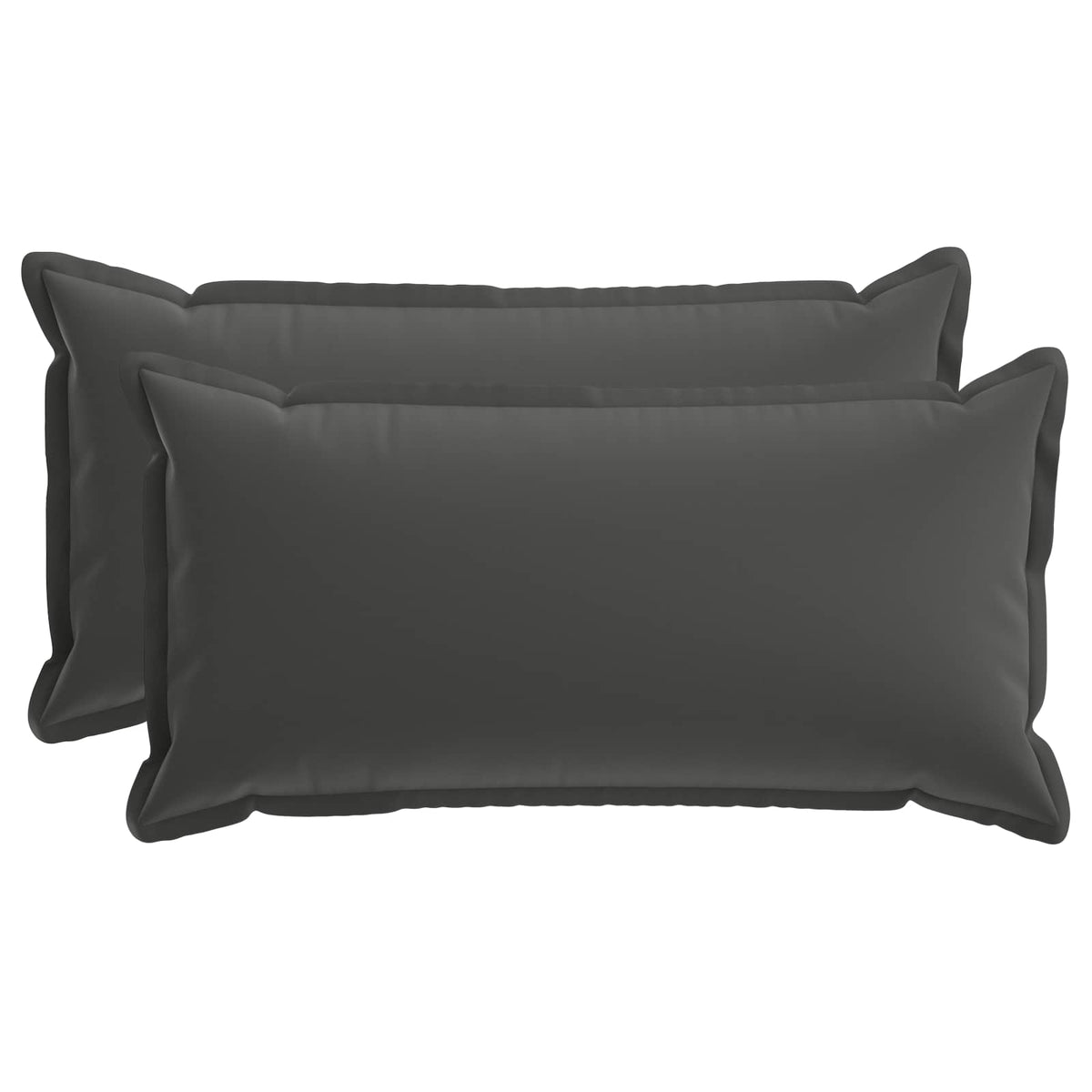 Pudebetræk 2 stk. HOUTEN Antracit 40 x 80 cm Polyester