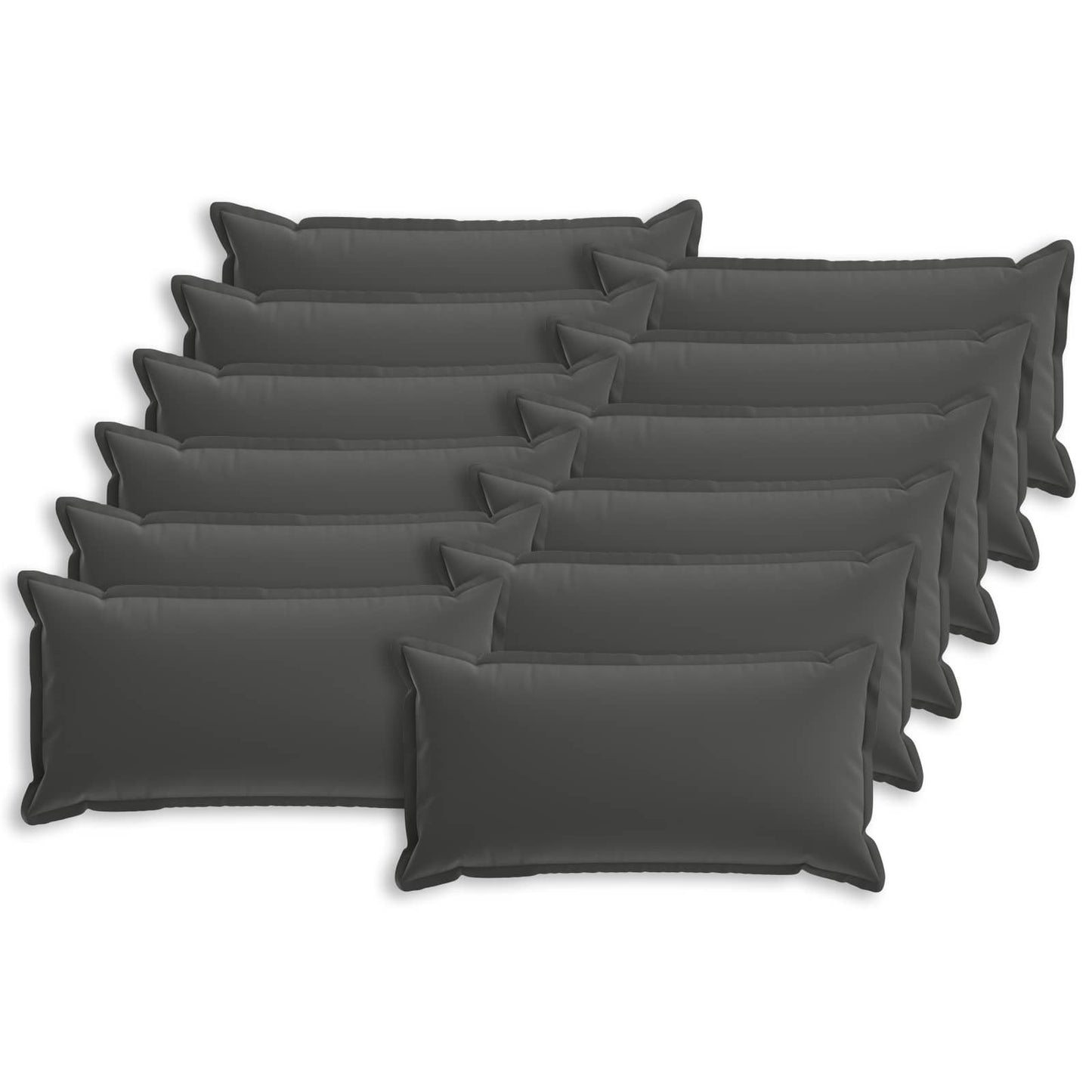Pudebetræk 12 stk. HOUTEN Antracit 40 x 80 cm Polyester