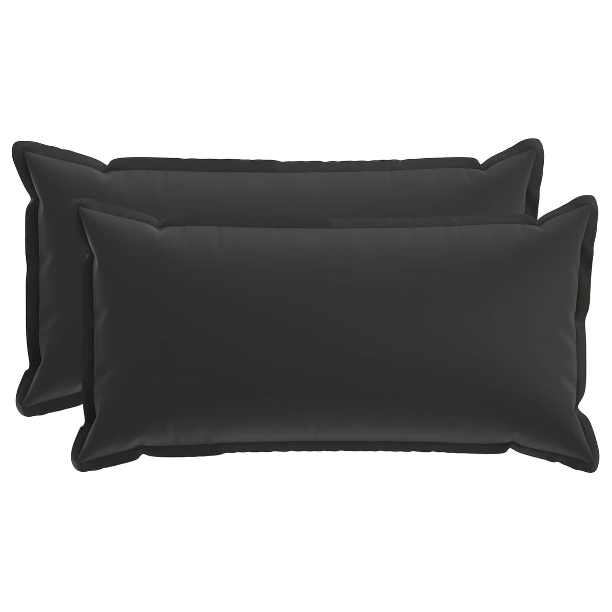 Pudebetræk 2 stk. HOUTEN Sort 40 x 80 cm Polyester