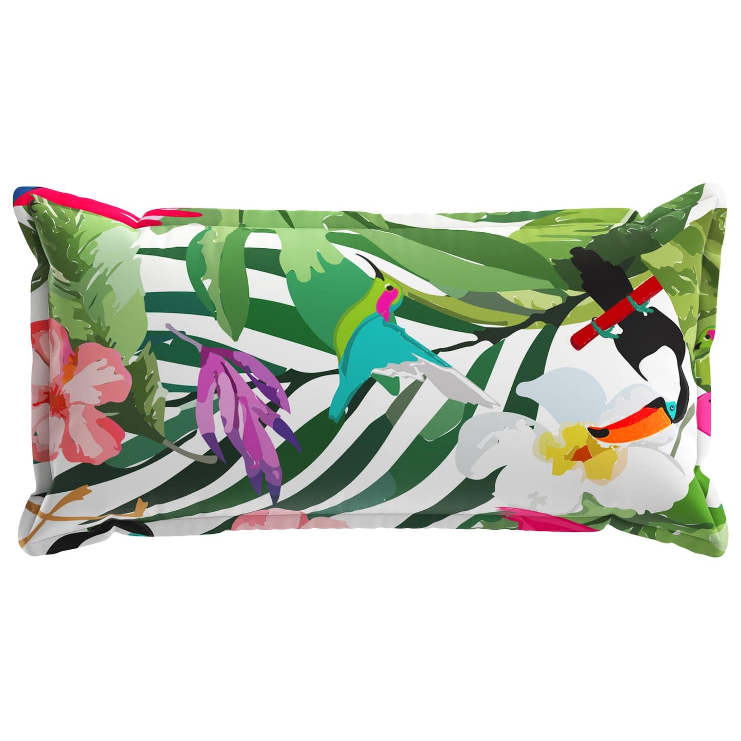 Pudebetræk 2 stk. HOUTEN Sort 40 x 80 cm Polyester