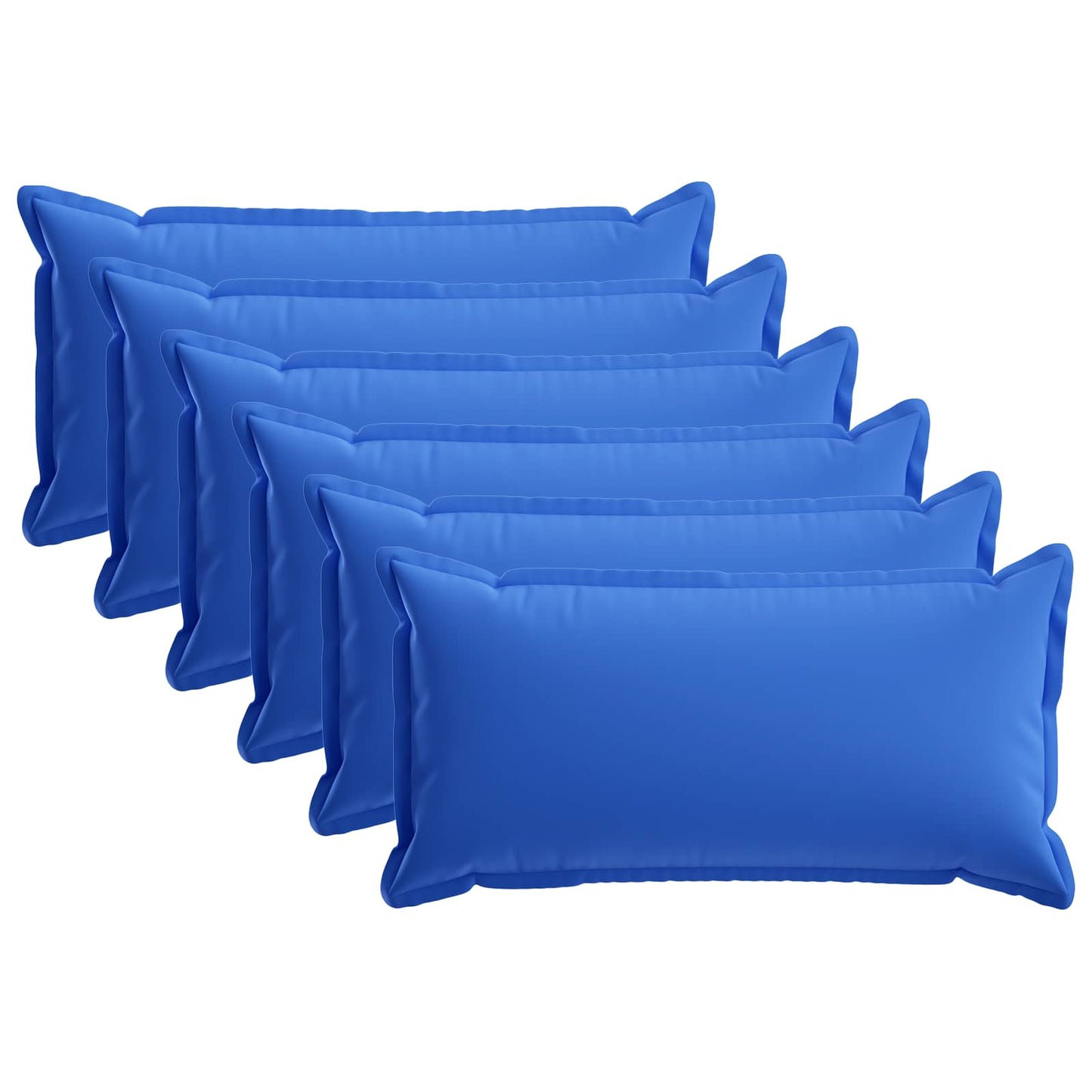 Pudebetræk 6 stk. HOUTEN Kongelig blå 40 x 80 cm Polyester