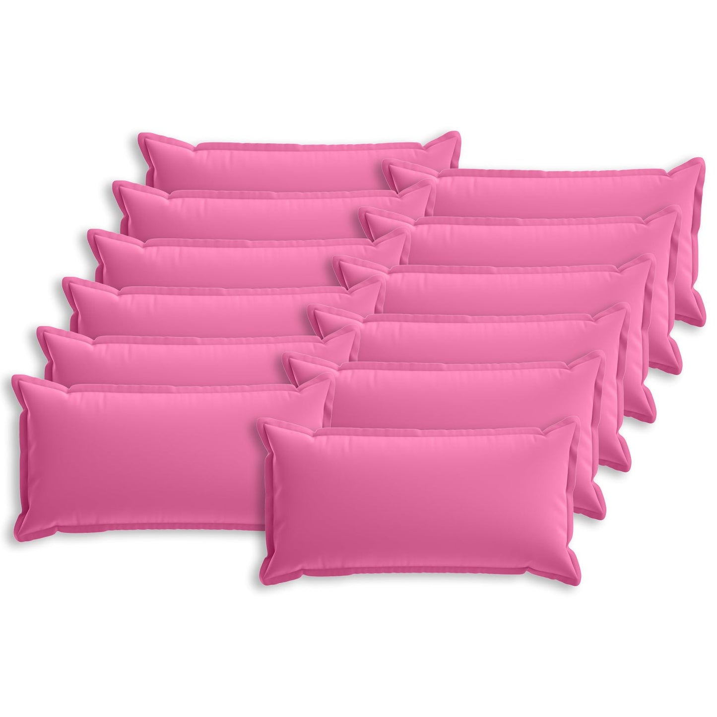 Pudebetræk 12 stk. HOUTEN Lyserød 40 x 80 cm Polyester