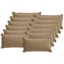 Pudebetræk 12 stk. HOUTEN Gråbrun 40 x 80 cm Polyester