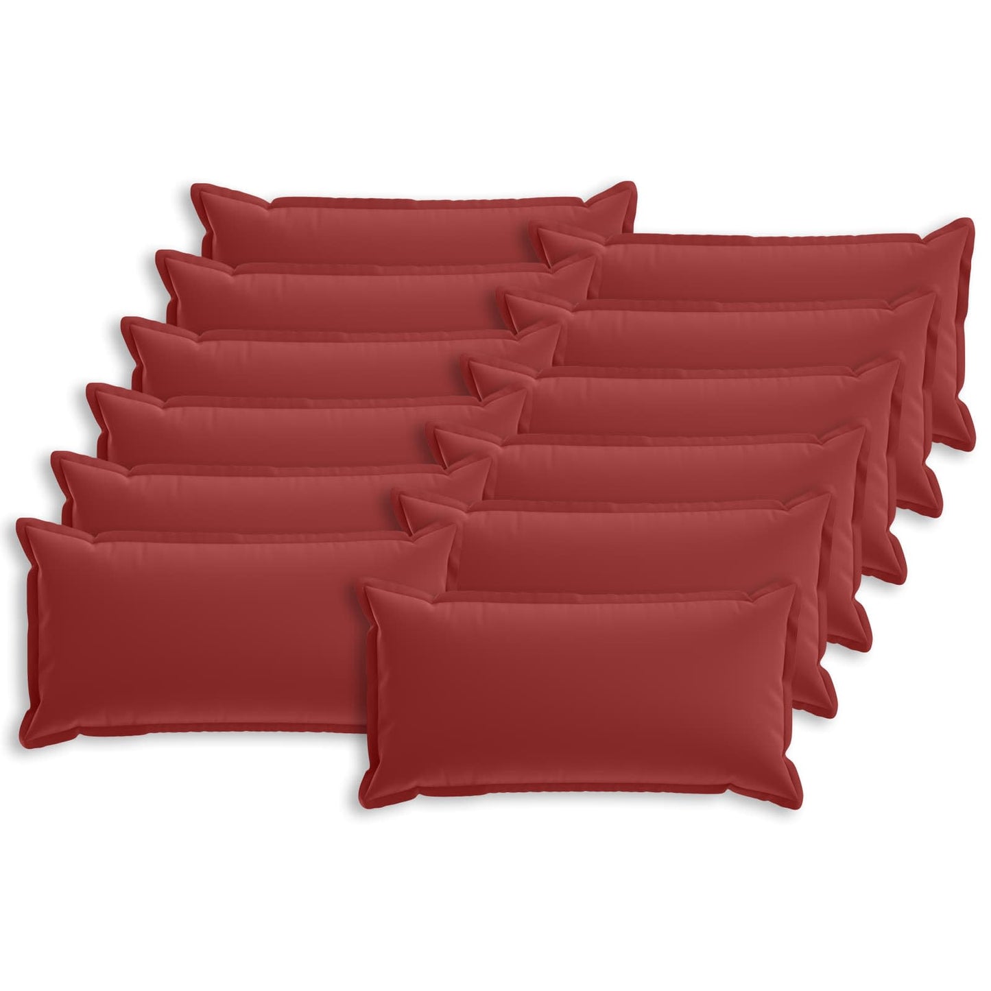 Pudebetræk 12 stk. HOUTEN Vinrød 40 x 80 cm Polyester