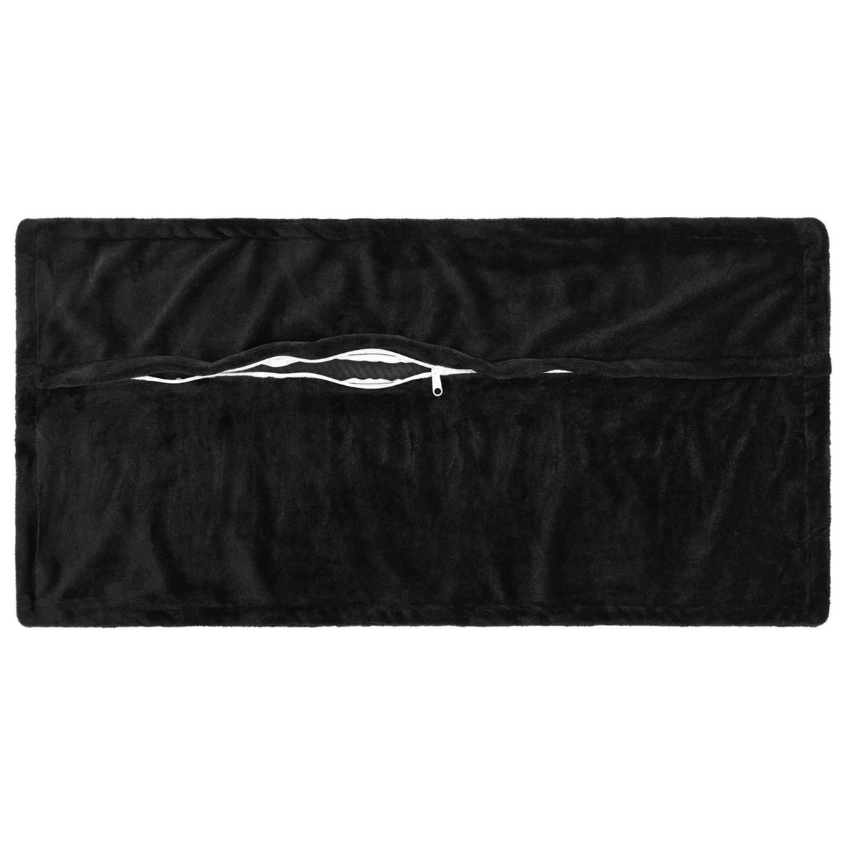 Pudebetræk 6 pcs HOUTEN Sort 40 x 80 cm Flannel