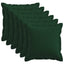 Pudebetræk 6 pcs HOUTEN Mørkegrøn 45 x 45 cm Faux Linned