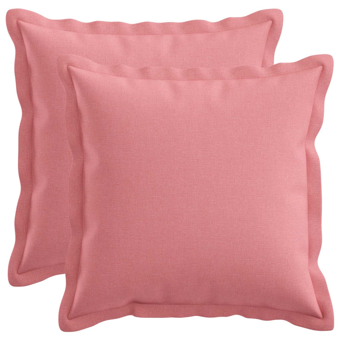 Pudebetræk 2 pcs HOUTEN Lyserød 45 x 45 cm Faux Linned